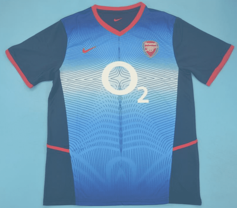 Blue O2 Arsenal Kit Arsenal 2002-03, Away | Legends Gallery